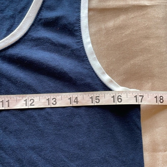 Jones of New York Sport Navy & White Contrast Trim Sleeveless Tank Size Small - Picture 8 of 13